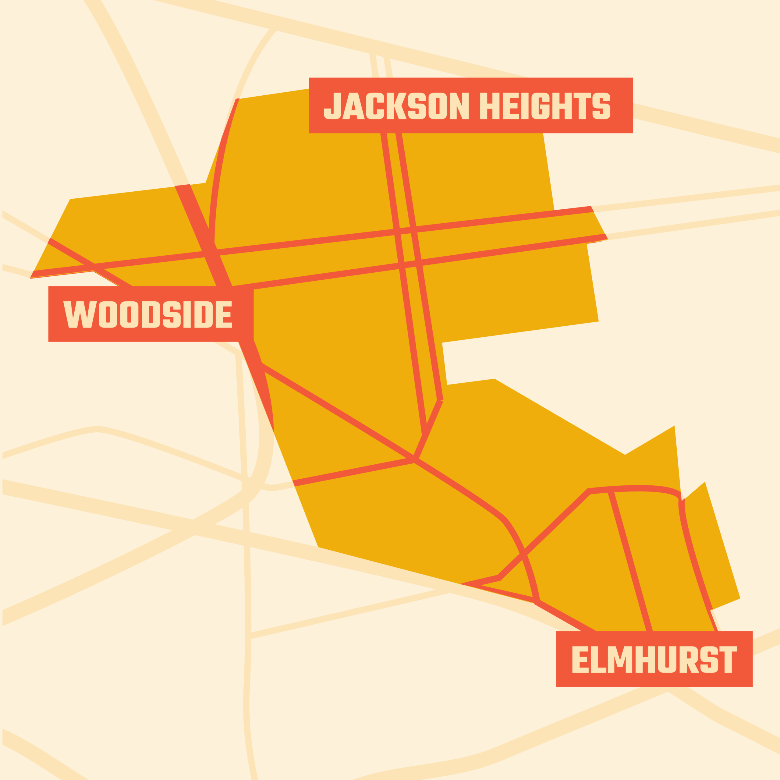 stylized map illustration delineating the boundaries of district 25  